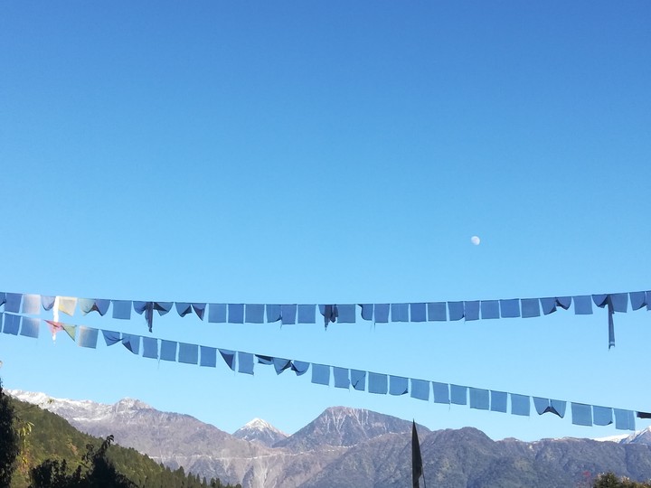 Moon emerging