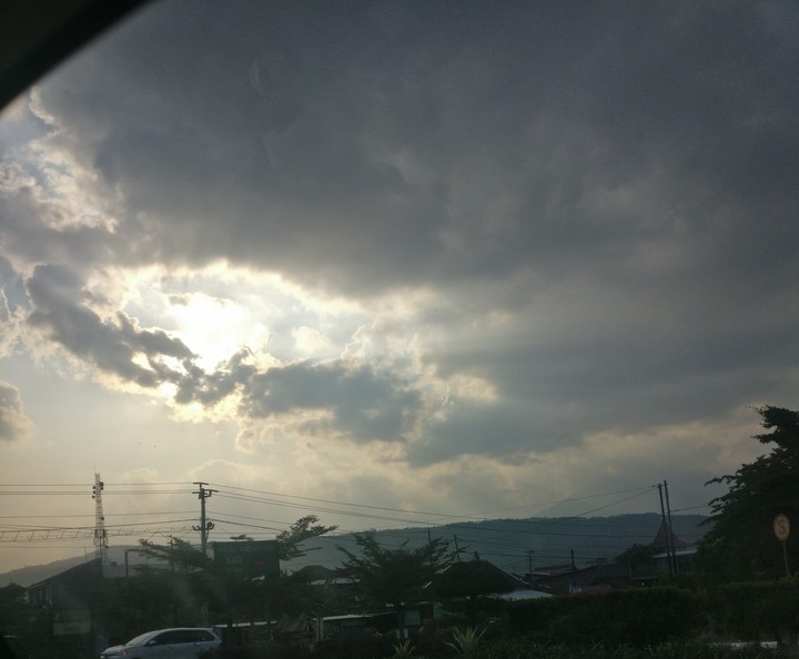 Eye shaped clouds