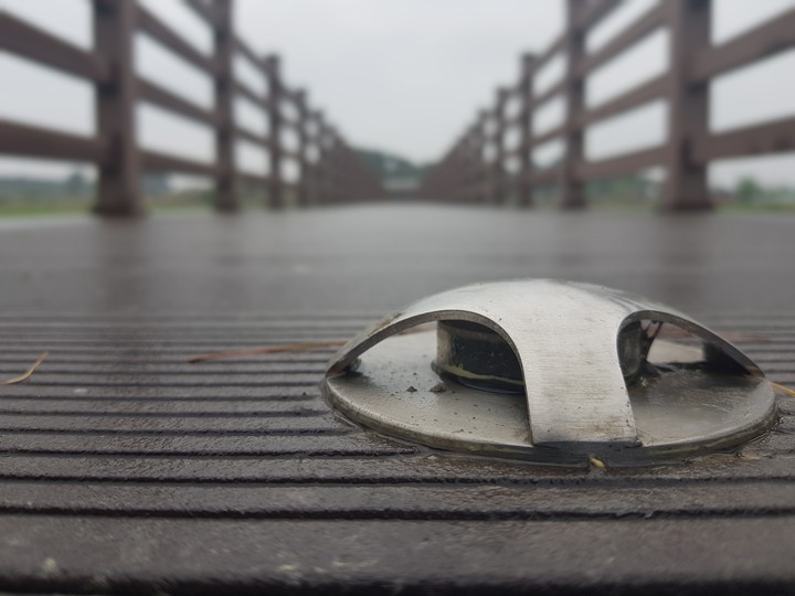 Bridge on a rainy day