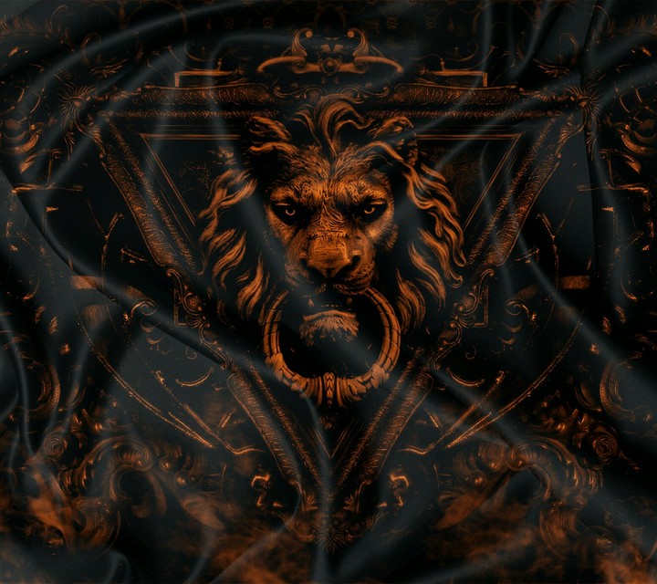 Fierce lion