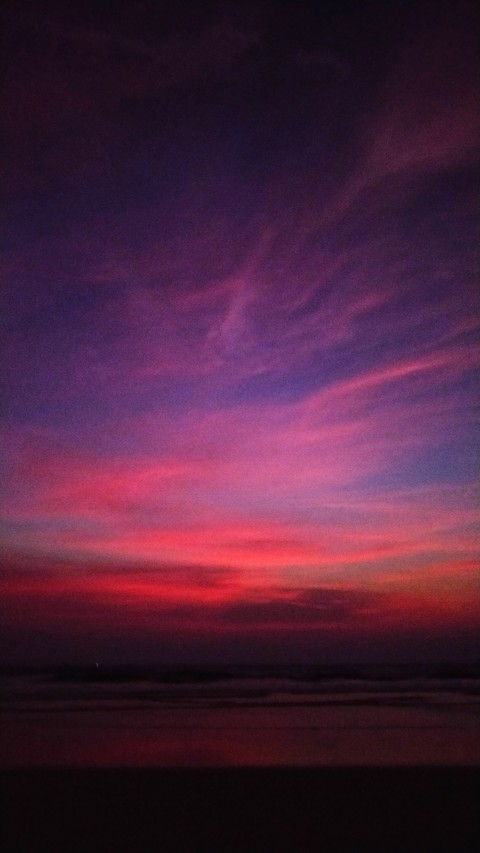 The colorful sky