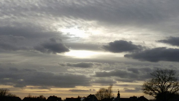 Sun breaks through