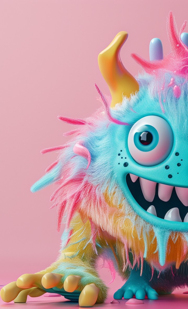 Cute monster halloween
