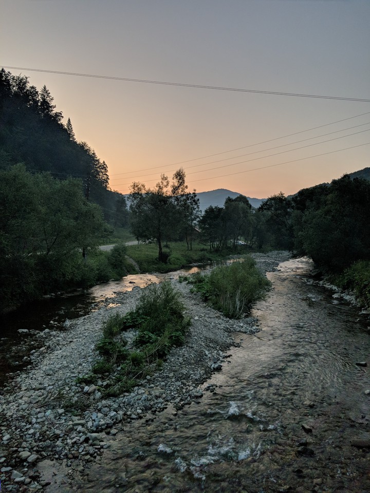 Carpathian river Ukraine
