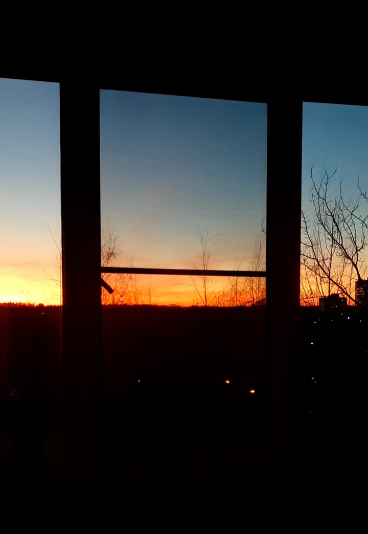 Trough the window