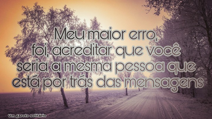 pra quem já se iludiu
