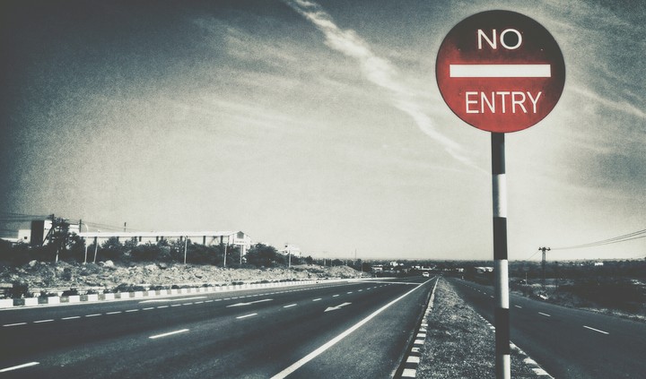 NO ENTRY . . ?