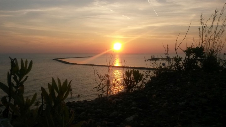 sunset in durres