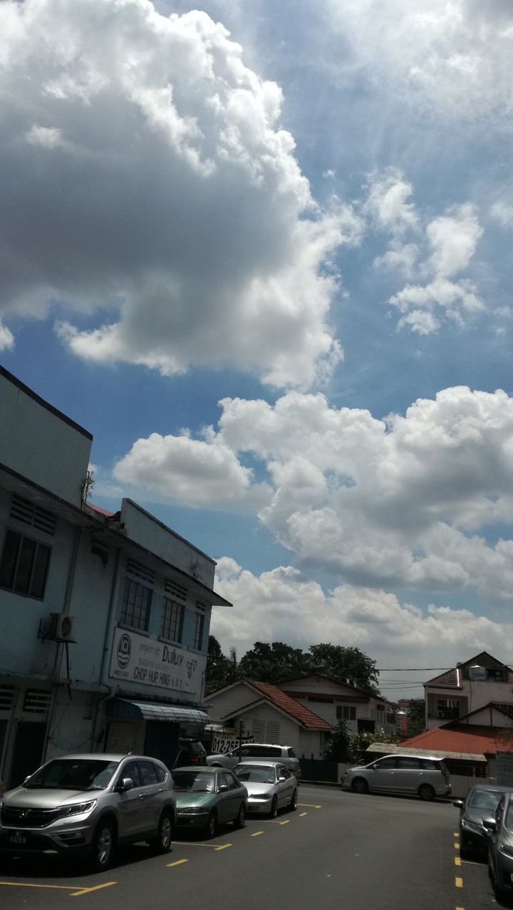 Fluffy clouds