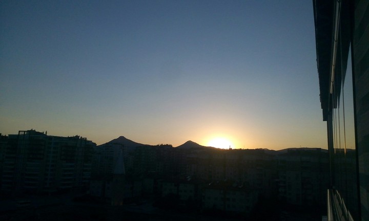 Sunset in my home.