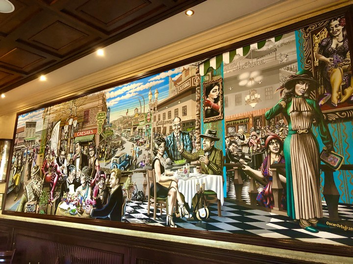 Pintura al óleo de historia de Tijuana