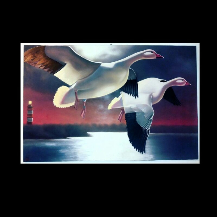 Aisa,oil painting,Goose