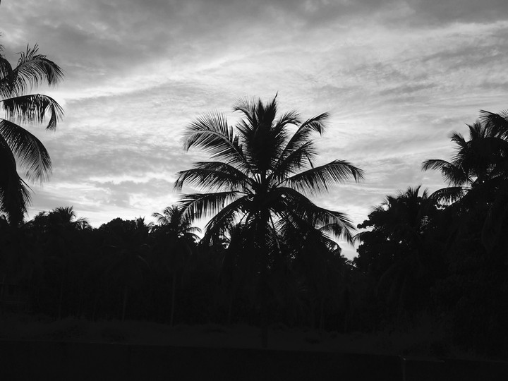 Sunset.
