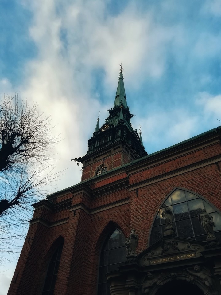 Church in the city center of Stockholm