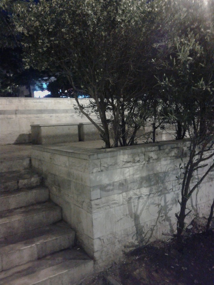 the wall