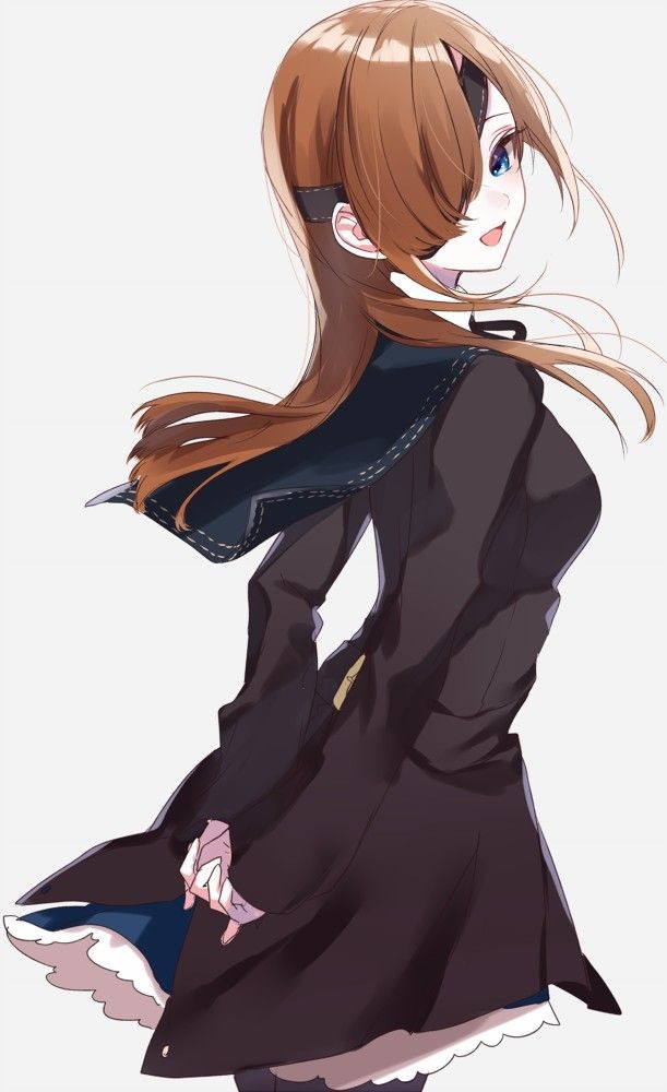 girl with smile with Eye patch