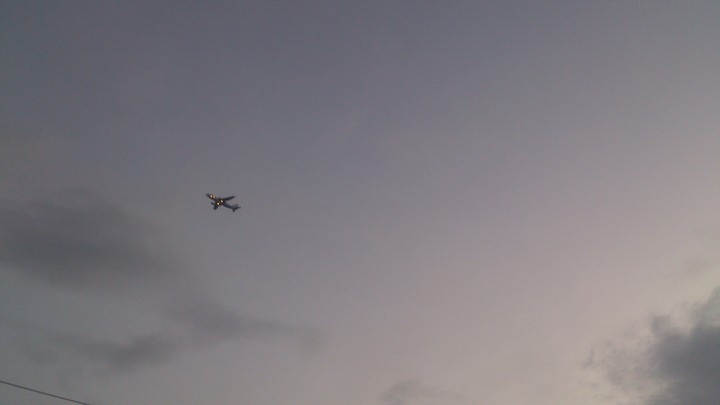 above my head in a rainy day