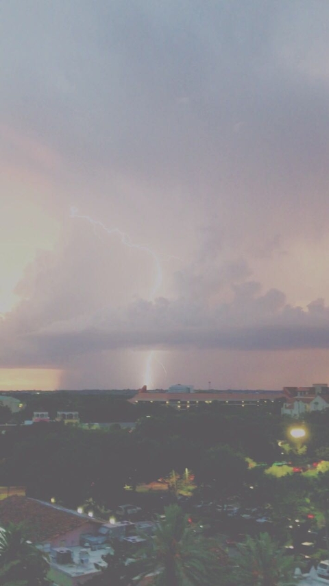 lightning then the thunder