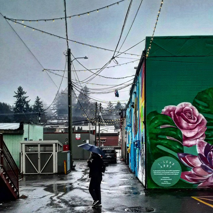downtown alley