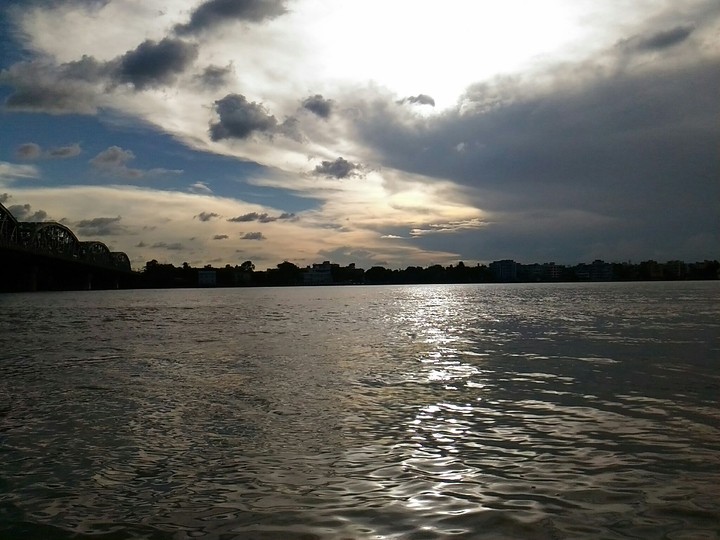 Ganges in evening shade
