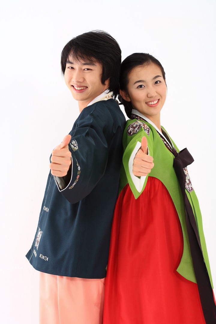 Couple in Korean Dress I