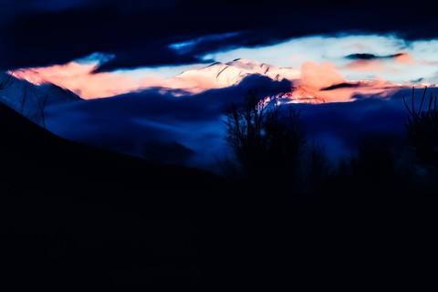 sunset caucasus