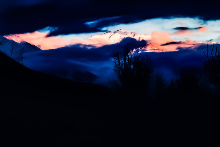 sunset caucasus