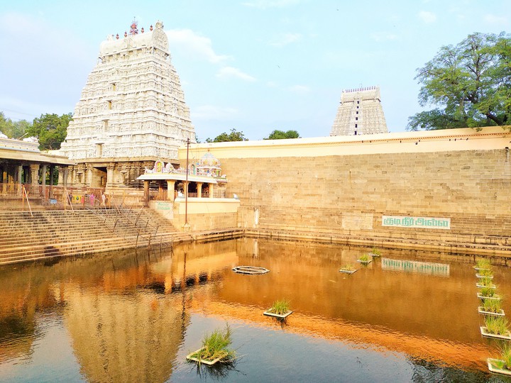 temples and reflection