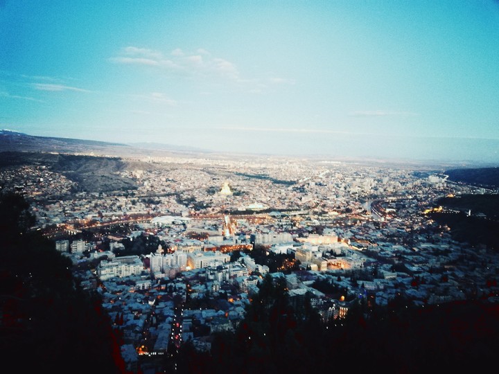 on the top