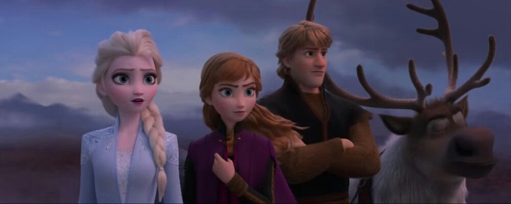 Elsa, Anna, Kristof and Sven