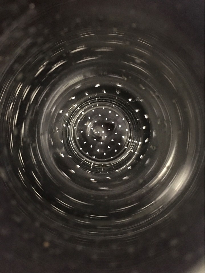 Inside water bottle