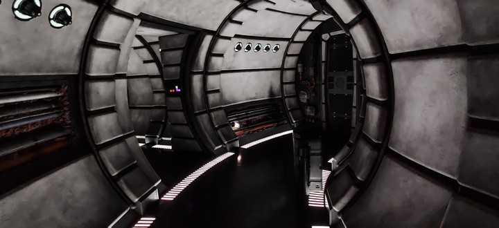 tunnel to millineum falcon