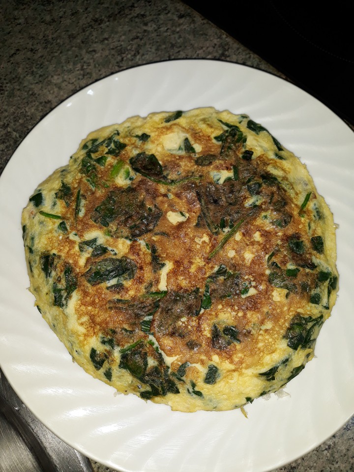Tortilla de espinacas