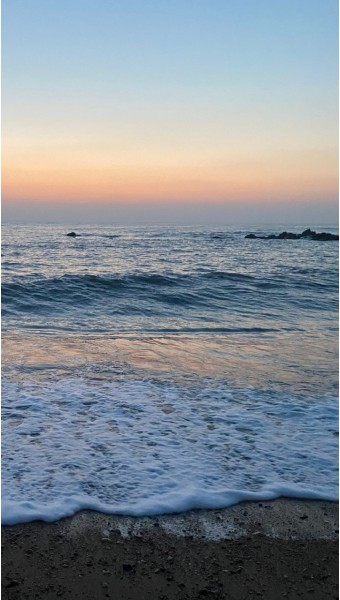 바다,노을
