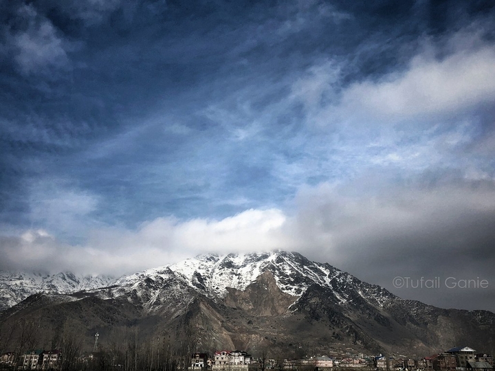 Kashmir Mountains Covering With Snow