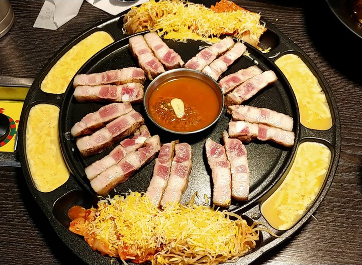 Kimchi&egg&cheese&Grilled Pork Belly