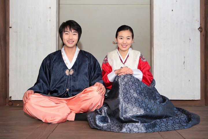 Couple in Korean Dress II