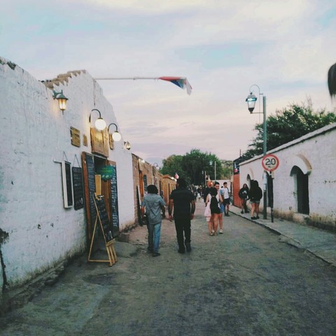 solitario pueblo