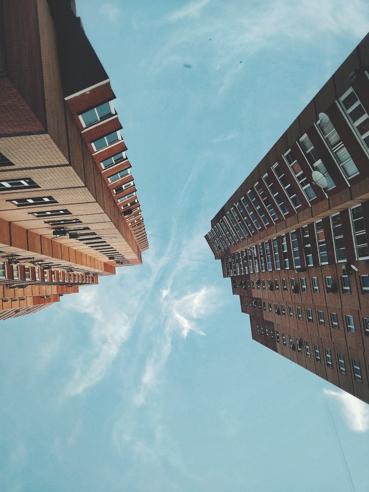 towers and sky