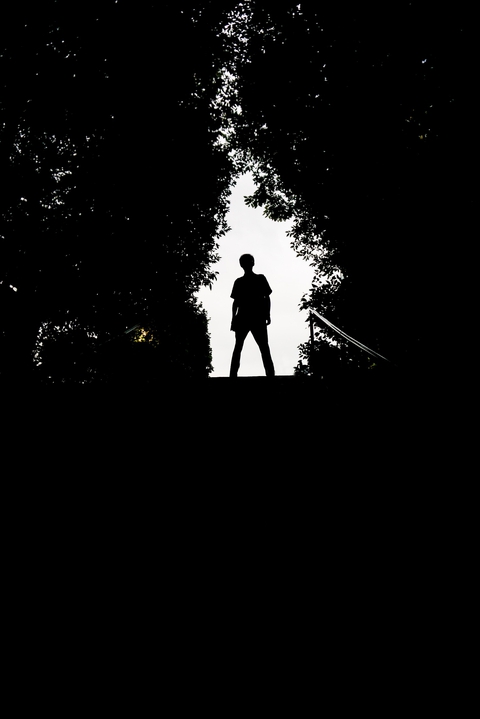 רקעים silhouette, walking
