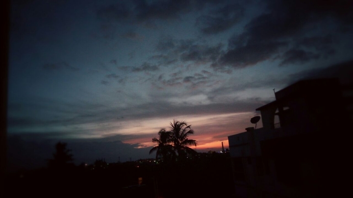 The gloomy evening