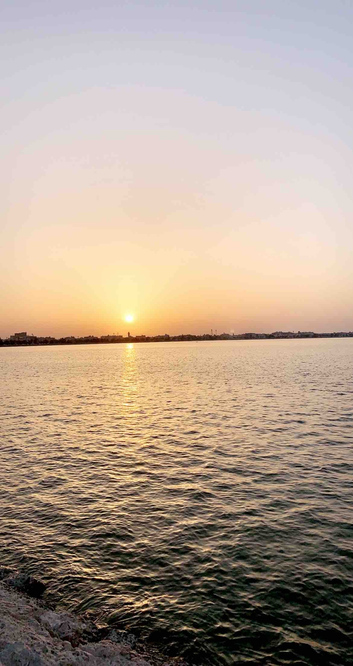 Sunset and sea