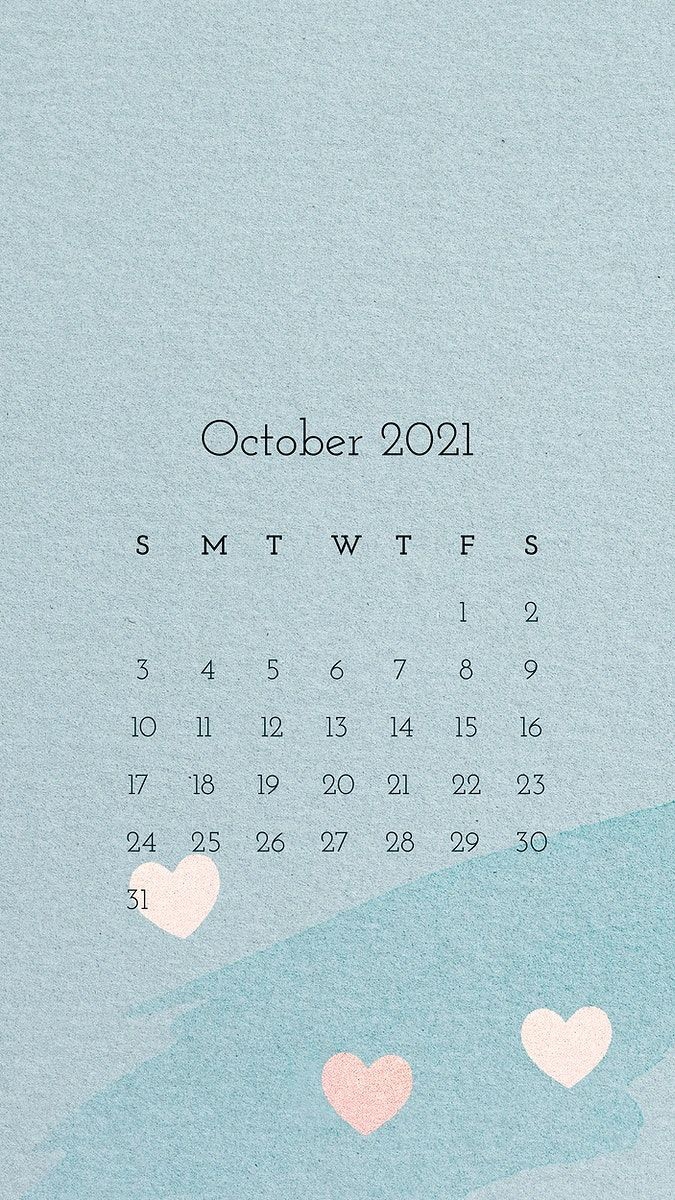 Calendar: 2021 October