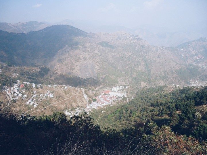 between the hills