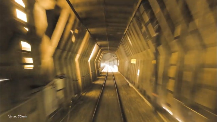 sunrays scattered amorously in tunnel