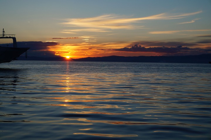 Sunset on Thassos island.