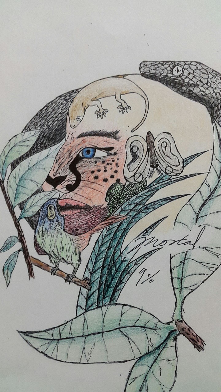 a person with animals