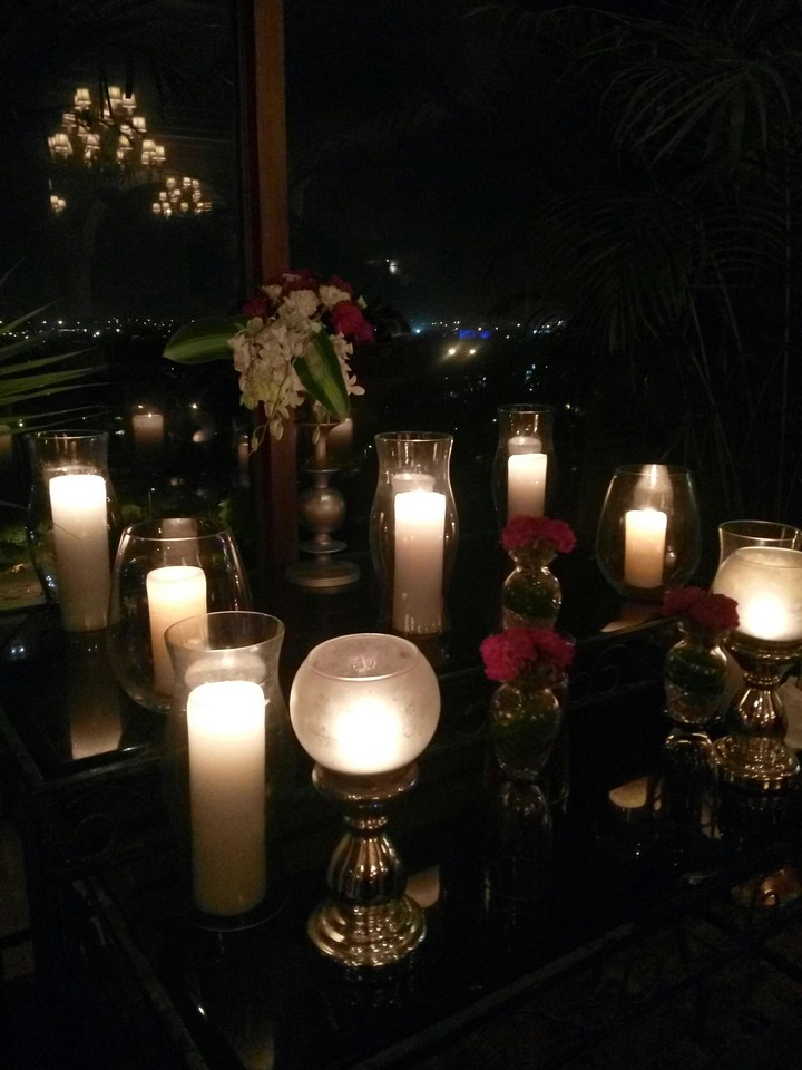Lighting candles