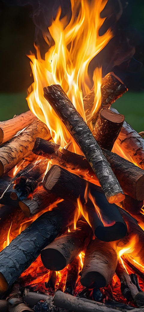 ταπετσαρίες charcoal, fire