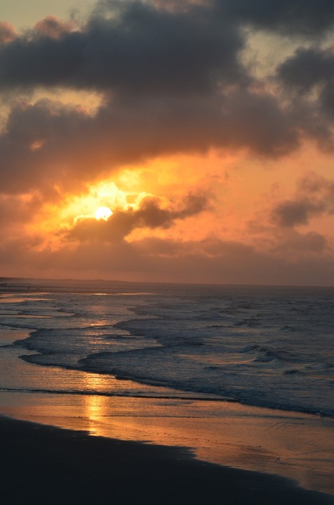 sunrise over the ocean